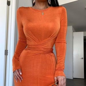 JLuxlabel Sunset Vida Front Tie Dress - Small